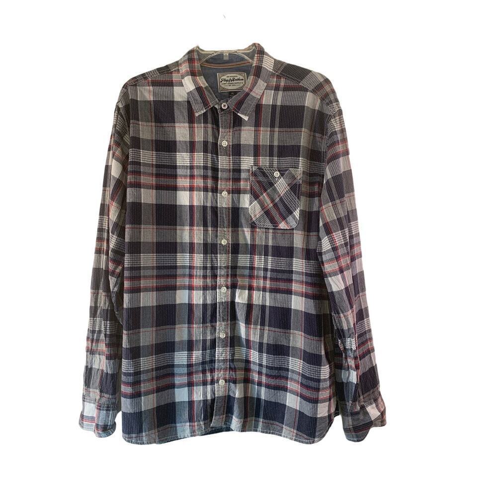FLAG & ANTHEM Men’s Long Sleeve Button Down Casual Shirt / Size: XL
